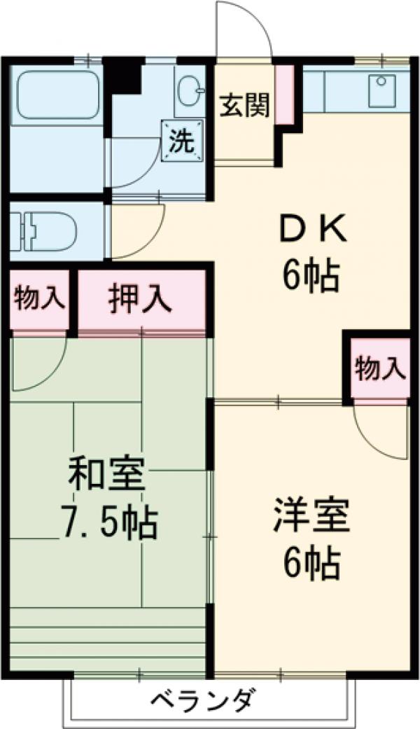 ウインズ清原台Ⅱの間取り
