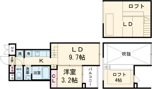 ZOOM西早稲田の間取り