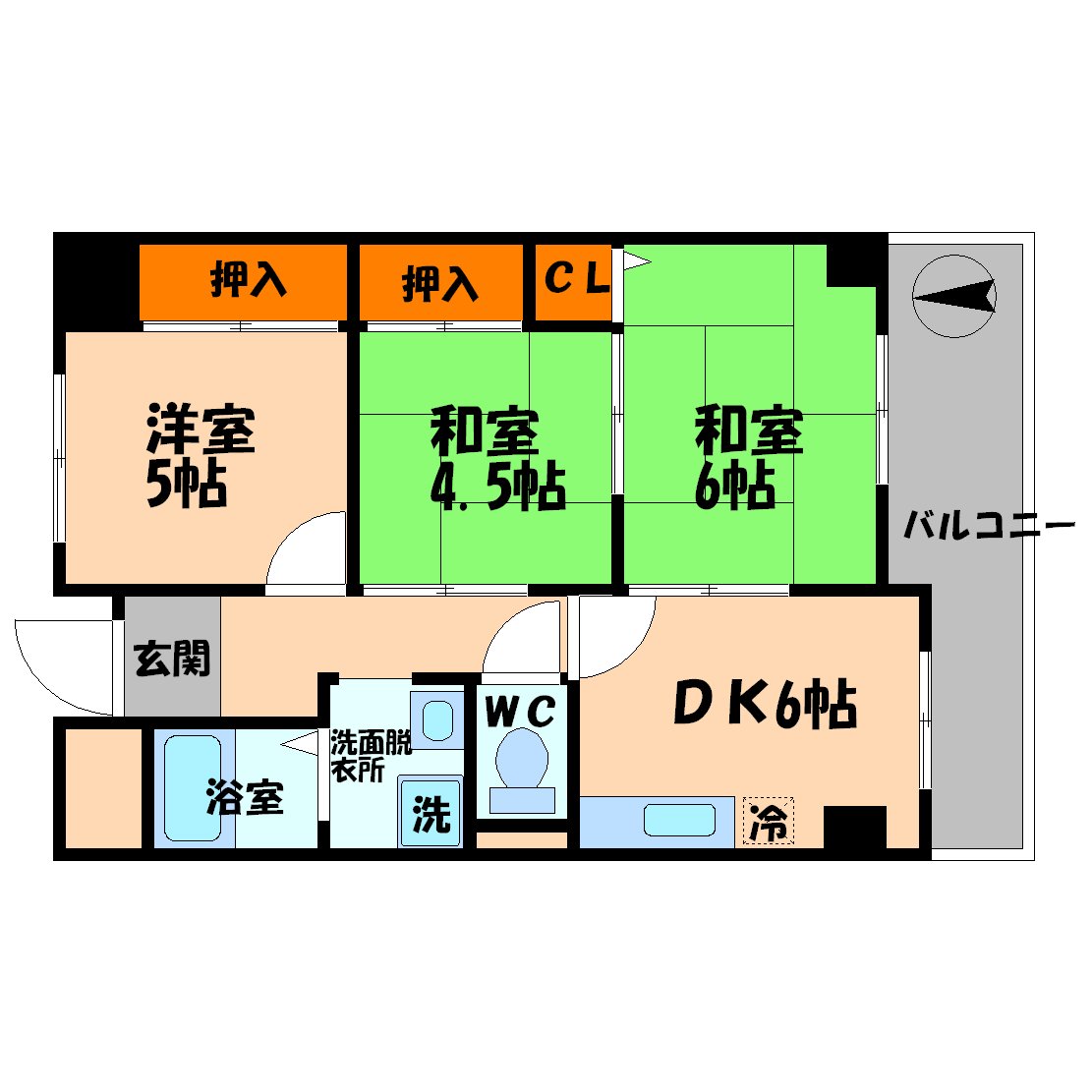 アビタ梶町の間取り