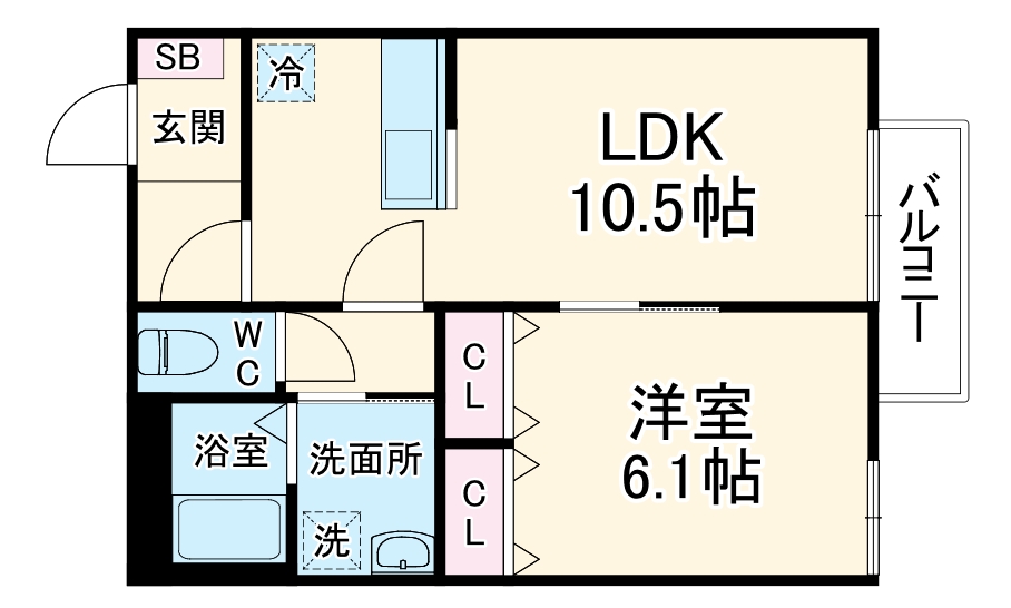 (仮称)原町共同住宅の間取り