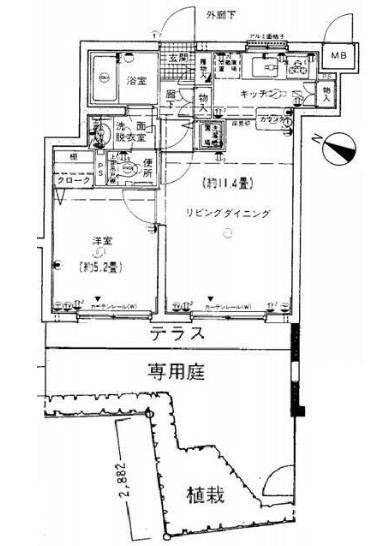 東急ドエル・アルス大森の間取り
