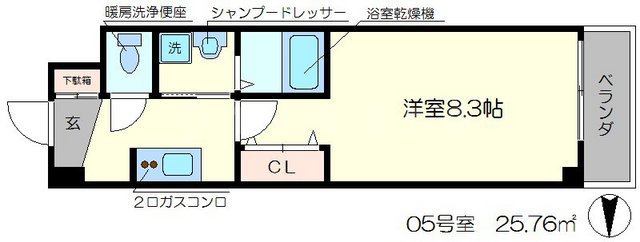 エスカーサ京都西陣の間取り