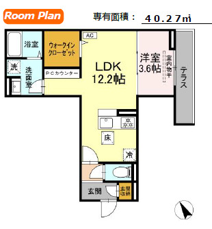 クロエ橋本の間取り