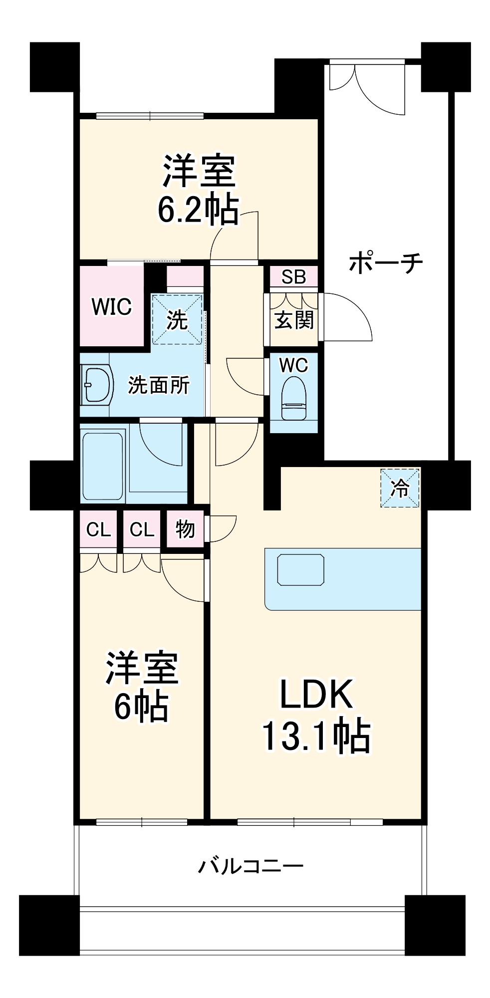 リストレジデンス辻堂タワーの間取り