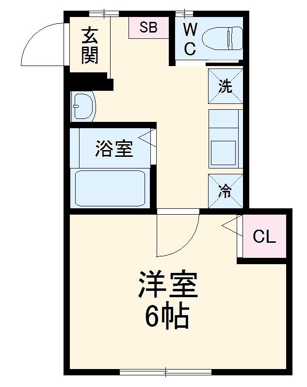 BAY FLAT HOSHIKAWAの間取り