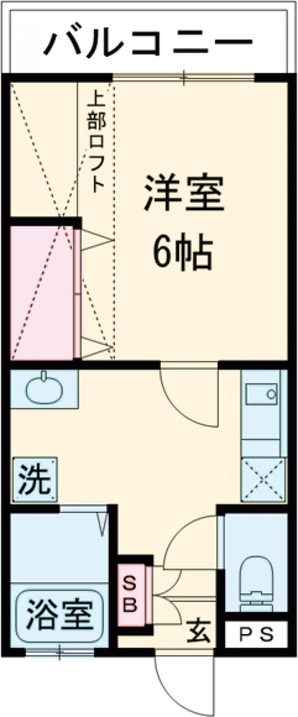 ハイツシノザキの間取り