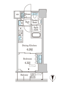 ＪＰ　ｎｏｉｅ　西蒲田・603号室の間取り
