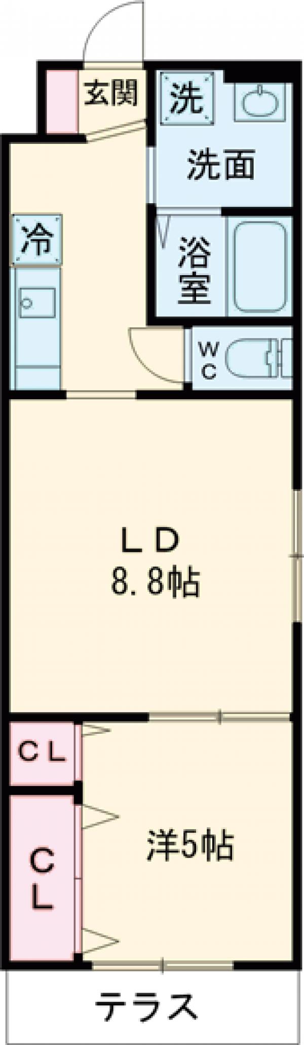 グランディール茶山の間取り