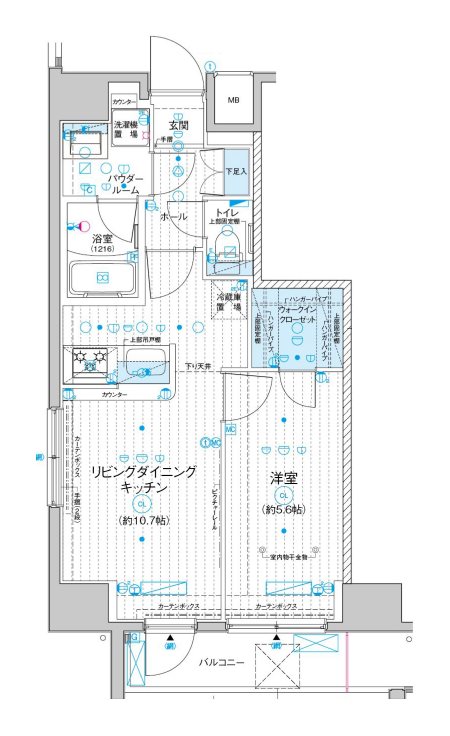 メインステージ入谷Ⅳの間取り
