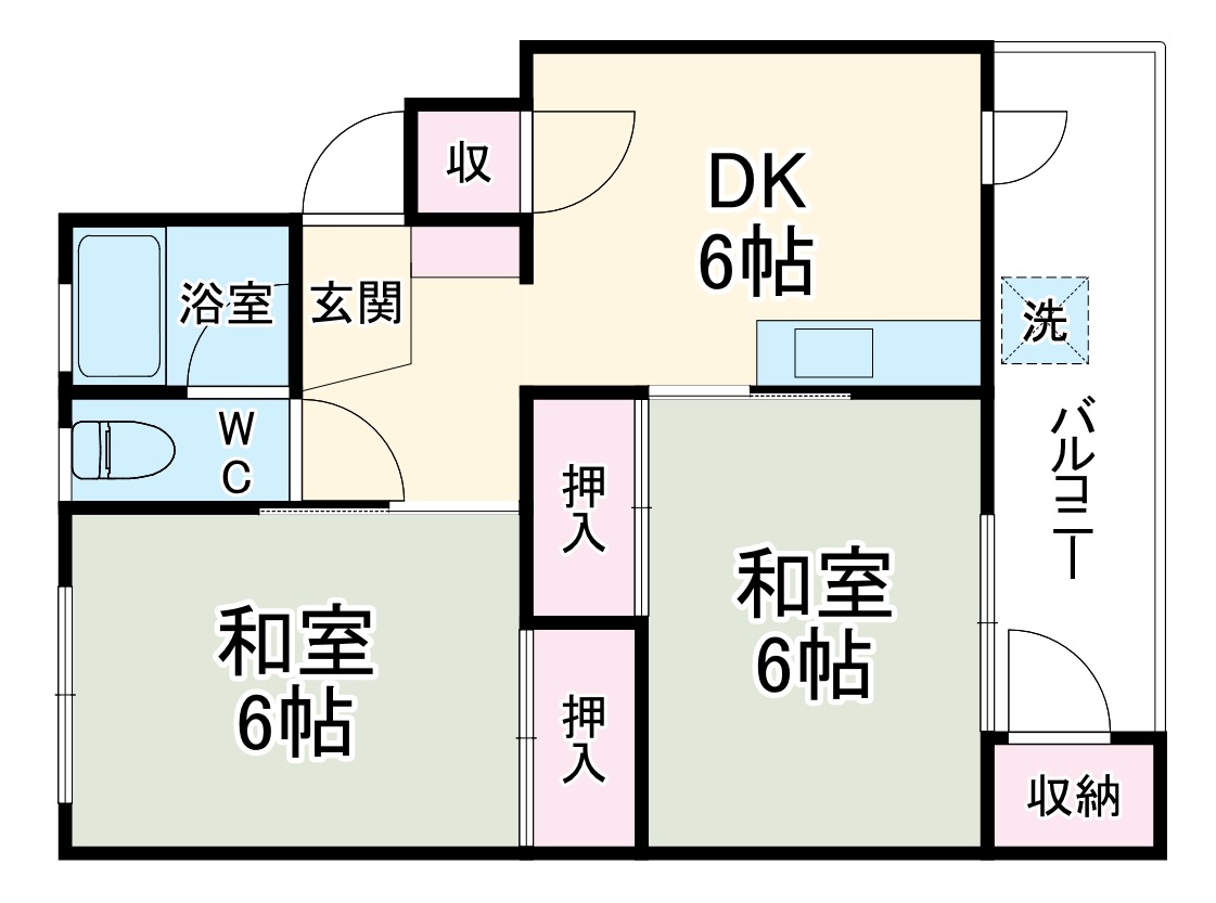 アシスト甲府マンションの間取り