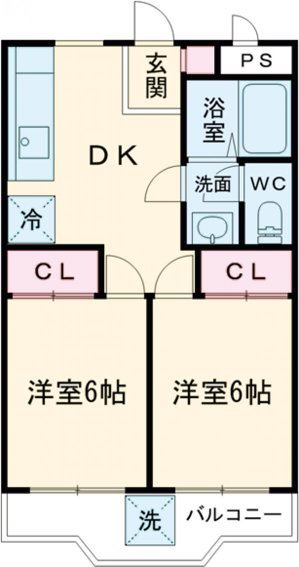 保谷コーポの間取り