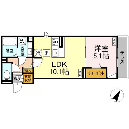 D-comodo 野塩の間取り