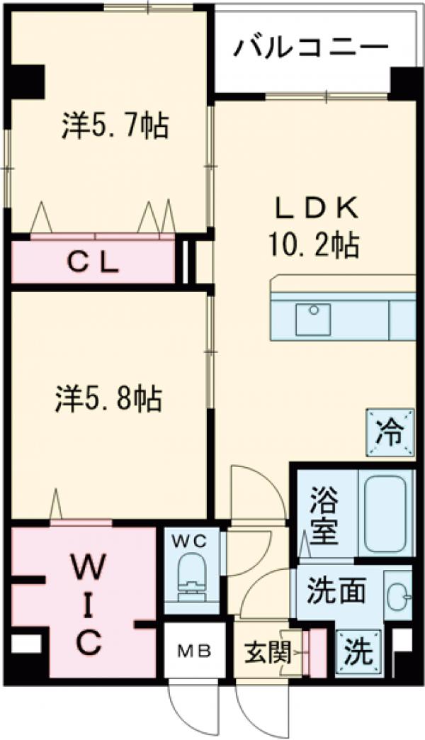 ギャラクシー南福岡駅前の間取り