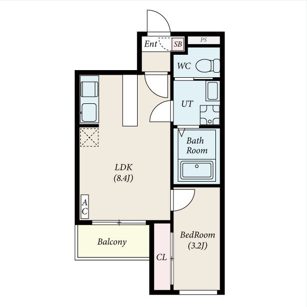 fika庄内緑地公園の間取り