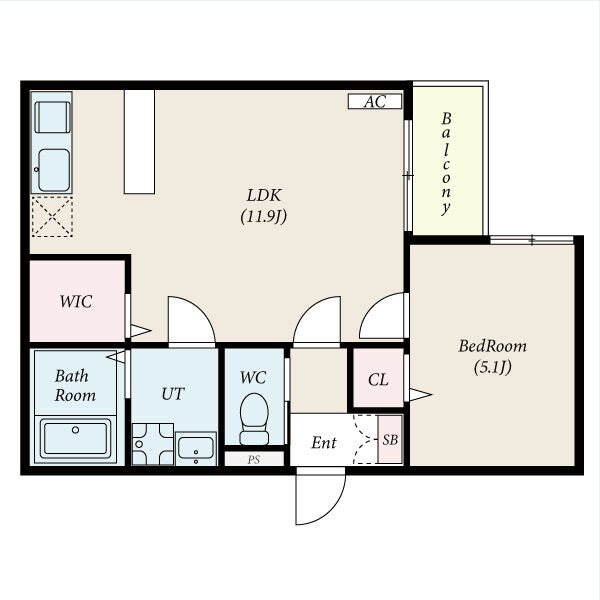 fika庄内緑地公園の間取り