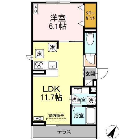 D-comodo 野塩の間取り