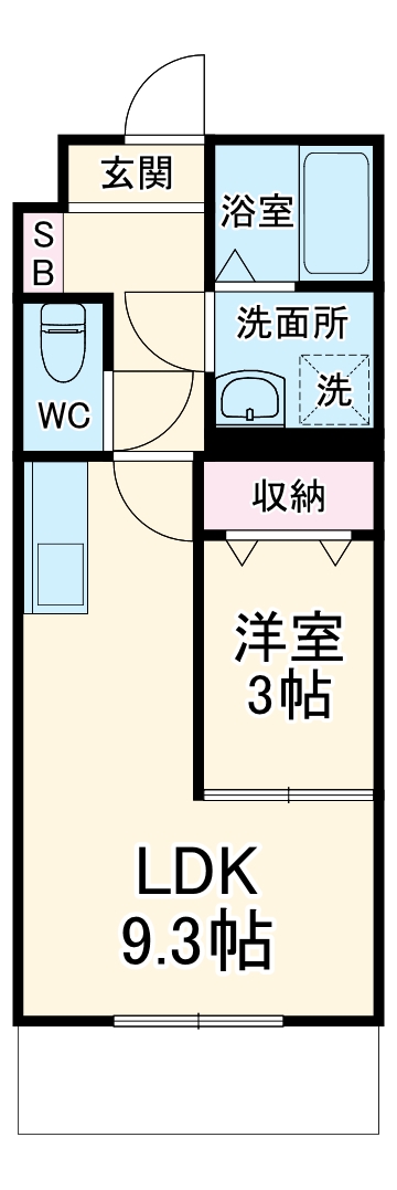 フェリス道本の間取り