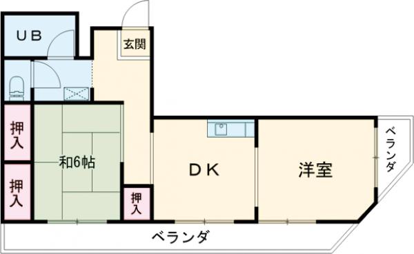 第六小崎ビル・304号室の間取り