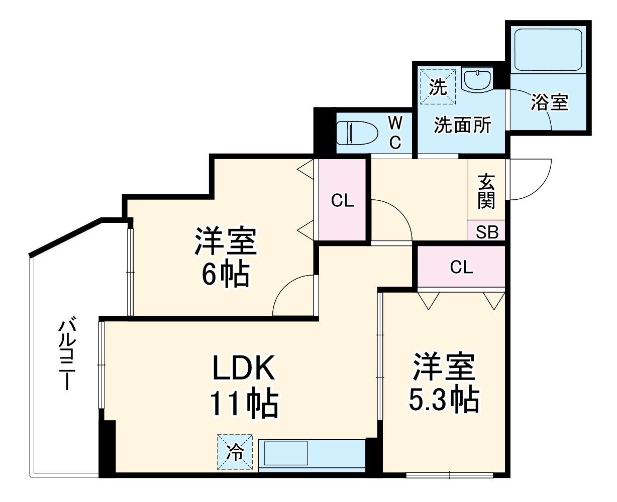 ヴェルメゾン吹田元町の間取り
