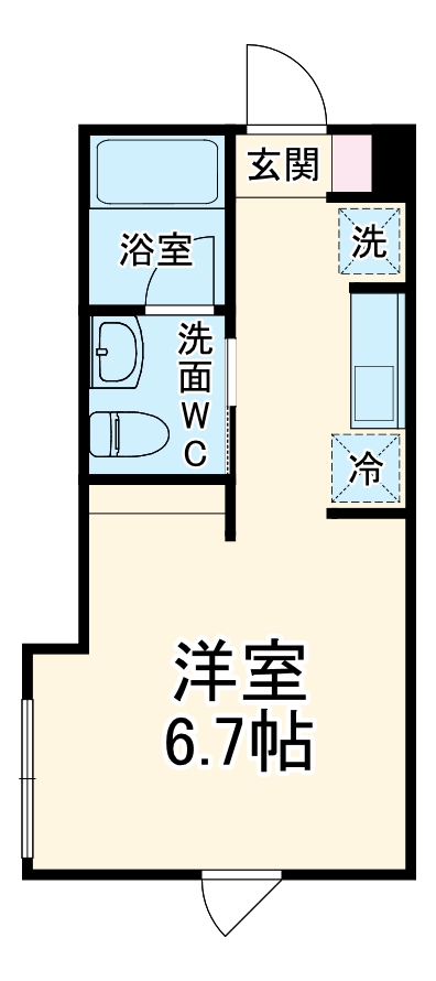 カスケード横浜南の間取り
