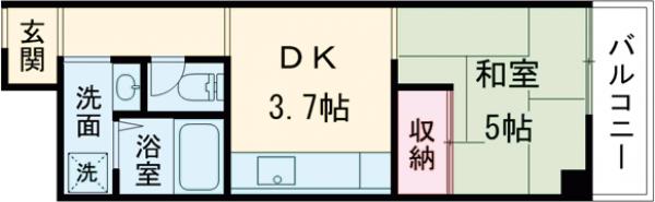 クリーンハイツ助松の間取り