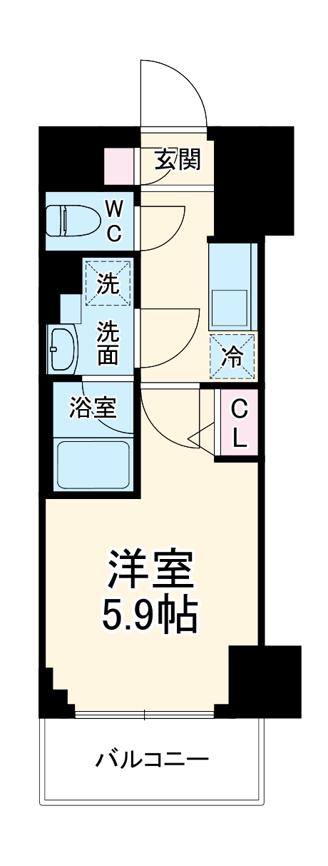 メインステージ横濱関内の間取り