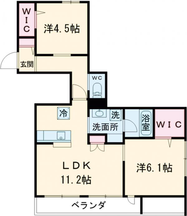 CREST OIZUMI の間取り