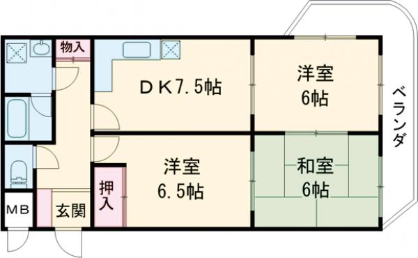 グラシィオ長岡の間取り