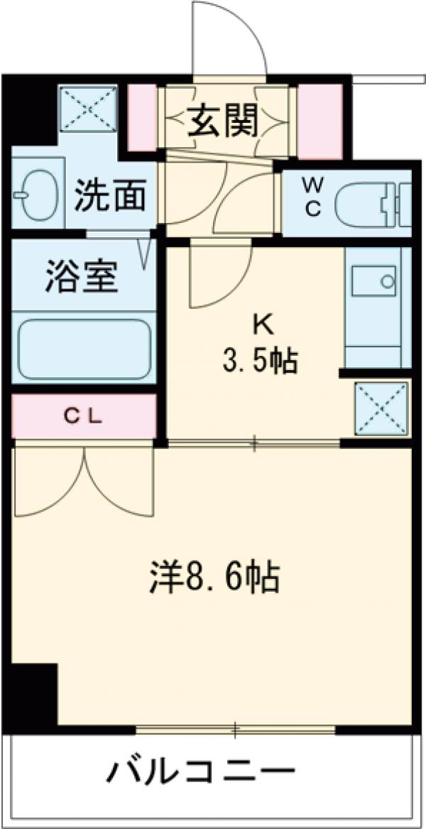 スペーシア高円寺Ⅰの間取り