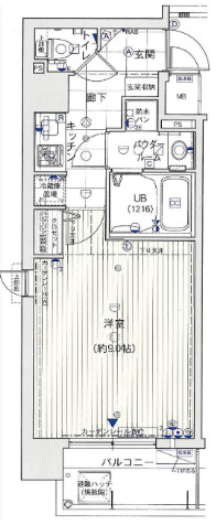 サムティ梅田Ⅱグロウアクシスの間取り