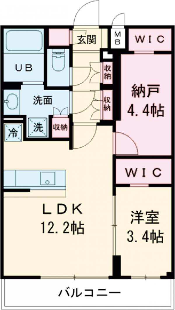 アジールコート都立大学・304号室の間取り