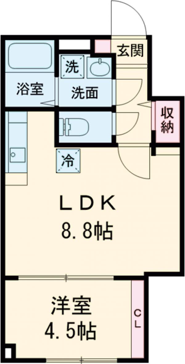 Fons Lucis Izumi・102号室の間取り