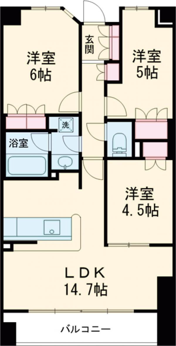 ザ・パークハウス青砥の間取り