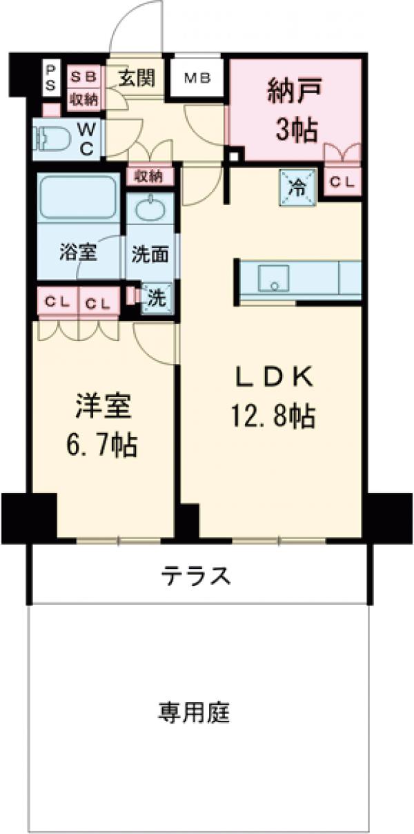 ラティエラ中野新井の間取り