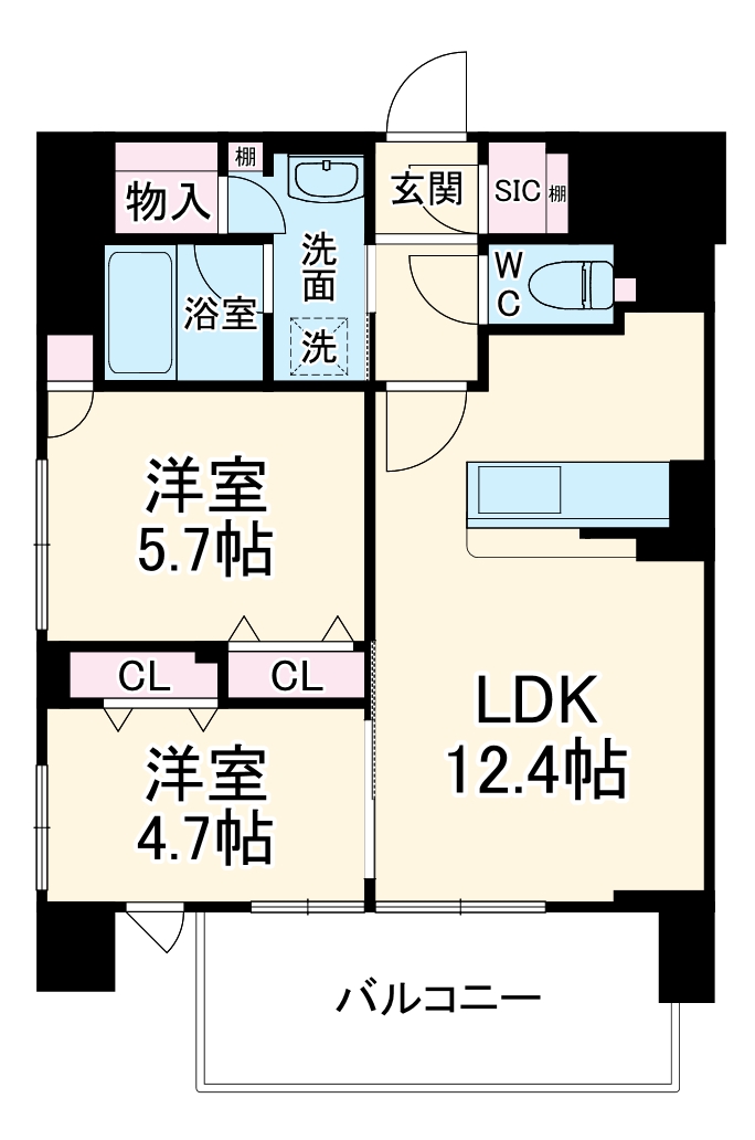 Moruan Residenceの間取り