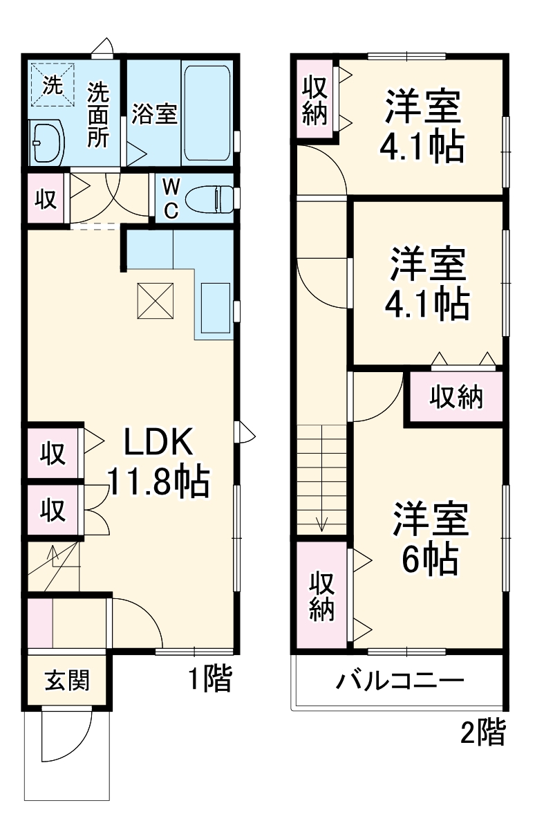 グランソフィア早稲田Ⅲの間取り