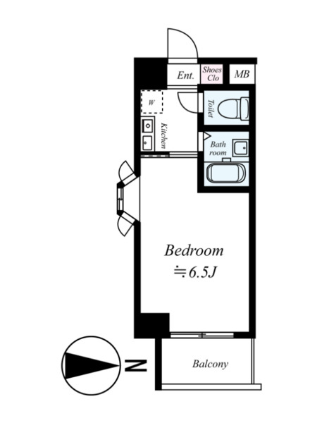 スカイコート駒場東大前の間取り