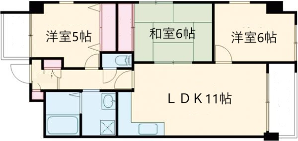 ラセーヌFマンションの間取り