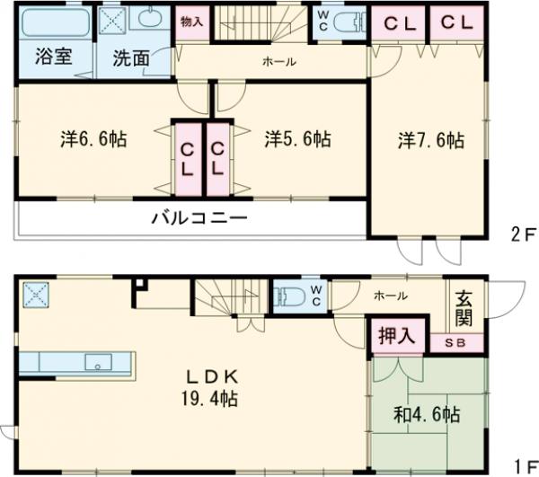 谷原5丁目戸建の間取り
