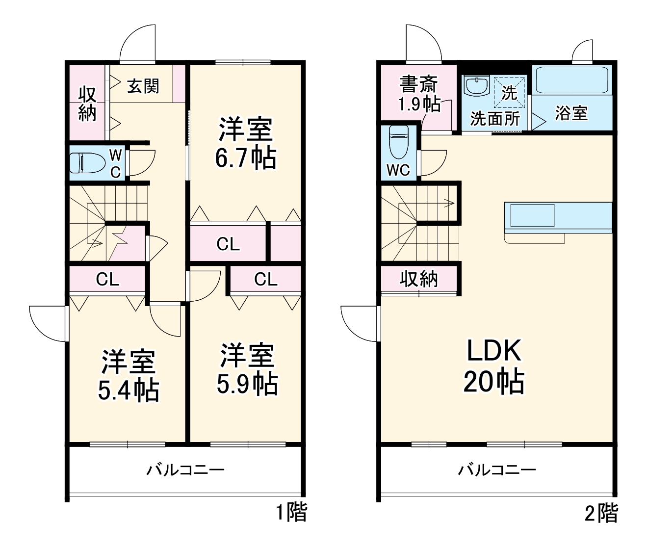 グランローヴ宮前平の間取り