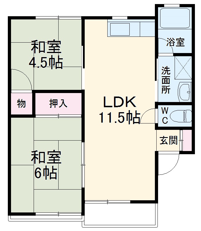 スターハイツE-1の間取り