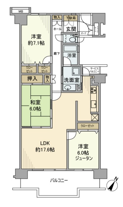 ソフィア所沢の間取り