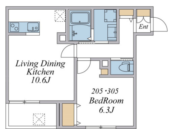 ウィンドテラス千葉寺の間取り