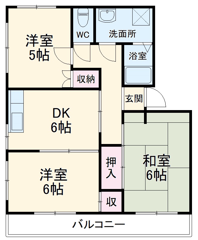 サンライズ根岸台の間取り