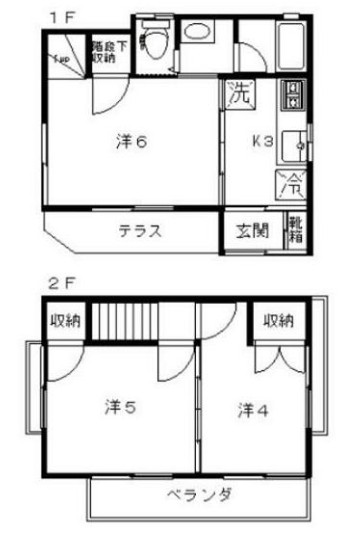 和田2346貸家の間取り