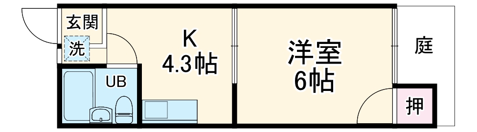 ハイツユキ B棟の間取り