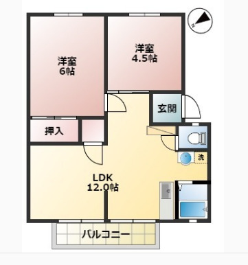 サンフラワー北鴻巣の間取り