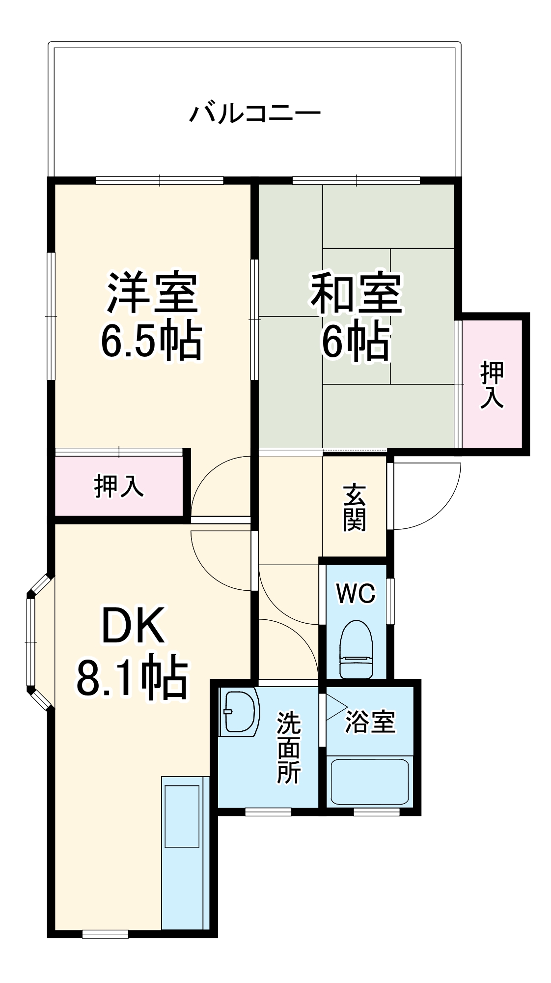 ナルミマンションの間取り