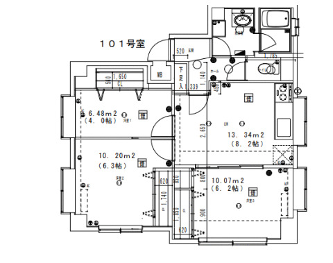 グランコールス東北沢の間取り