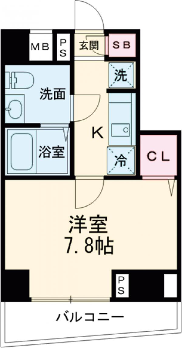 ザ・プレミアムスイート中野鷺宮・501号室の間取り